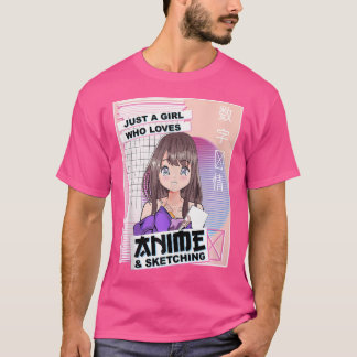 Camiseta Desenho Japonês Kawaii - Anime Vaporwave