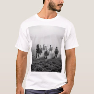 Camiseta Desenho Majestoso de Carvão Horso - Grace e Streng