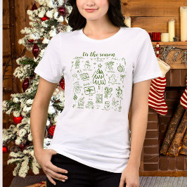 Camiseta Desenho Mão Livre Caprichoso Verde