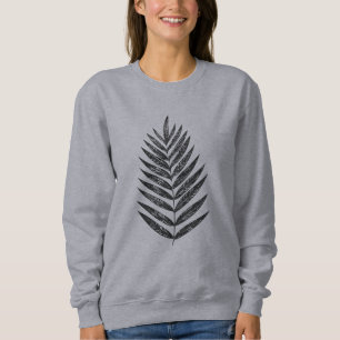 Camiseta Desenho Mínimo de Fern Preto e Branco
