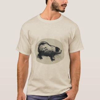 Camiseta Desenho Original de Porcos com Tee Man Pastel 2019