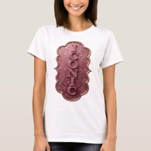 Camiseta Desenho Ousado ÍCONE Rosa Intenso