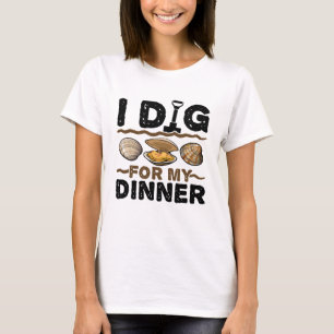 Camiseta Desenho para o meu Janto Escavando Clam