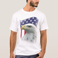 Desenho Patriótico Incrível Águia e Bandeira