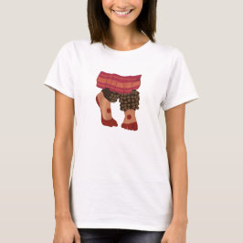 Camiseta Desenho personalizado dos pés de dançarinos de Bha