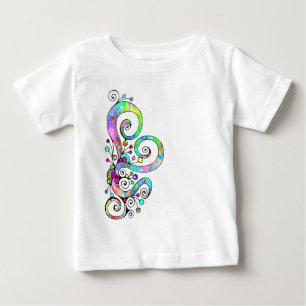 Camiseta Desenho Pintado à Mão Coração Espiral 1