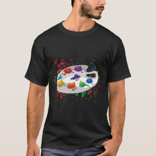 Camiseta Desenho Pintura Pintura Paleta Pintor Desenho