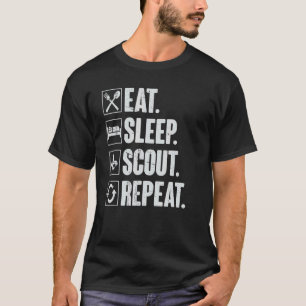 Camiseta Desenho Repetitivo do Sleep