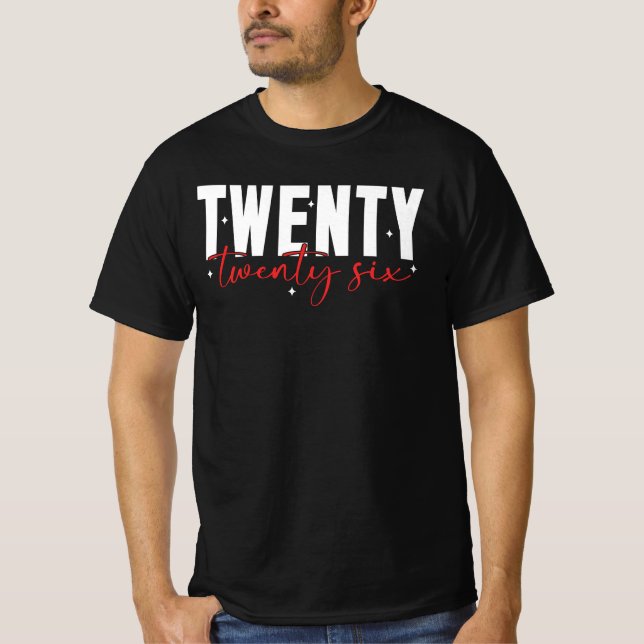 Camiseta Desenho Retro do Ano Vinte e Vinte e Seis (Frente)