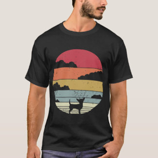 Camiseta Desenho retrô vintage da Terra para Chihuahua