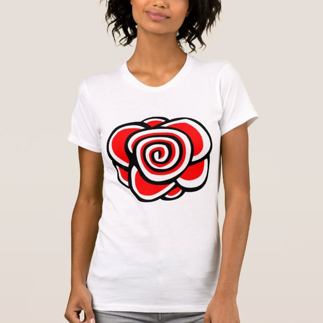 Camiseta Desenho rosa (Frente)