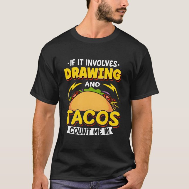 Camiseta Desenho Se Envolve Desenho E Tacos Conte Comigo  (Frente)