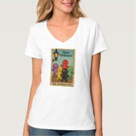 Camiseta desenho temático de Nova Orleans chamado "The Vood