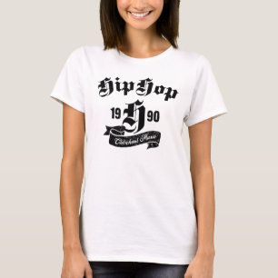 Camiseta desenho tipográfico de música Hip Hop Oldschool