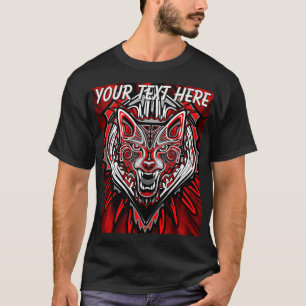 Camiseta Desenho Totêmico Tribal Haida de Lobo