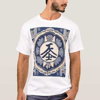 Camiseta Desenho Tradicional de Padrões Japoneses 0035
