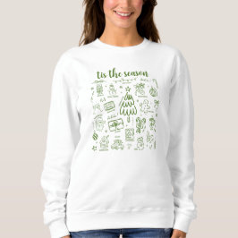 Camiseta Desenho Verde Caprichoso à Mão