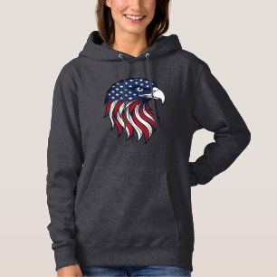 Camiseta Desenho Vetorial da Bandeira da Águia Patriótica p