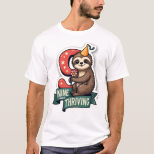 Camiseta Desenho Vetorial de Festa de Aniversário Vintage d