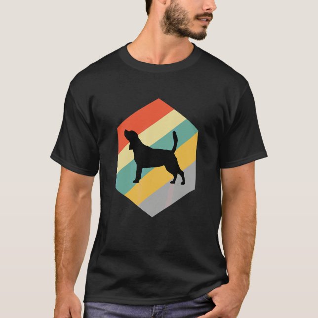 Camiseta Desenho Vintage de Cachorro Beagle (Frente)