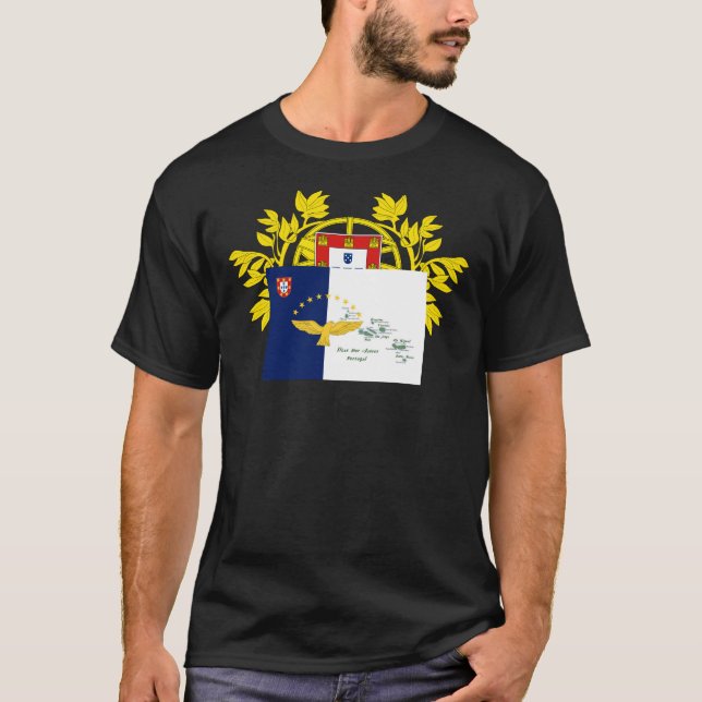 Camiseta desenhos açorianos portugueses (Frente)