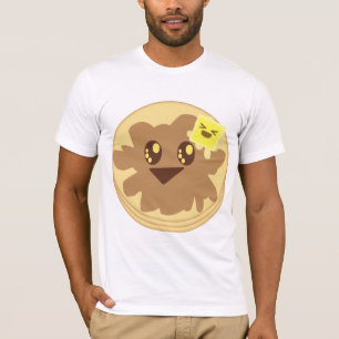 Camiseta Desenhos animados bonitos das panquecas de Kawaii