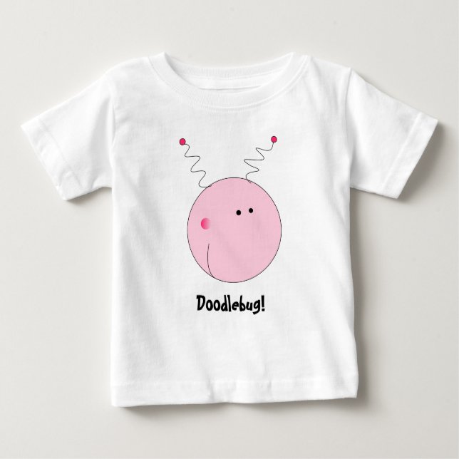 Camiseta Desenhos animados bonitos do Doodlebug (Frente)