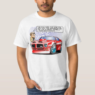 Camiseta Desenhos animados da restauração do carro de 1971