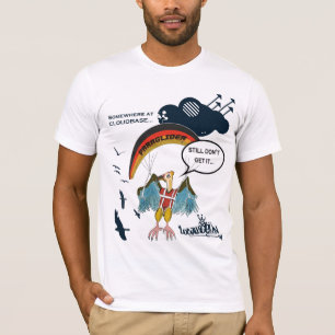 Camiseta Desenhos animados do abutre do parapente