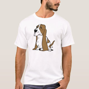 Camiseta Desenhos animados do cão de Basset