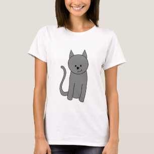 Camiseta Desenhos animados do gato das cinzas fumarentos