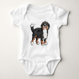 Camiseta Desenhos animados engraçados do cão de montanha