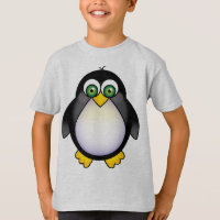 Desenhos animados Eyed verde do pinguim