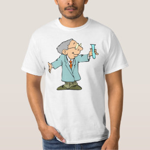 Camiseta Desenhos animados felizes do químico do cientista