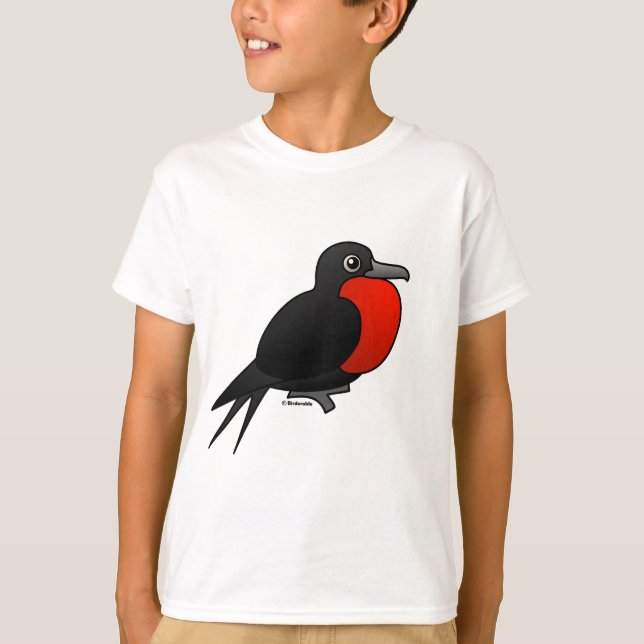 Camiseta Desenhos animados Frigatebird magnífico (Frente)