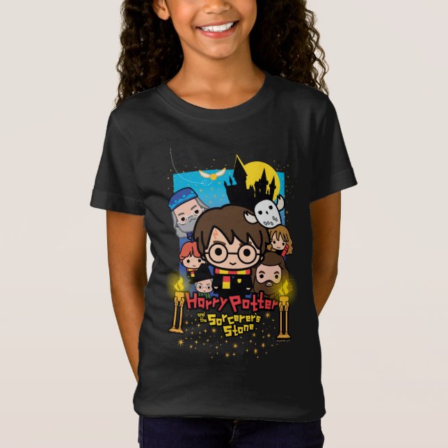 Camiseta Desenhos animados Harry Potter e a pedra do (Frente)