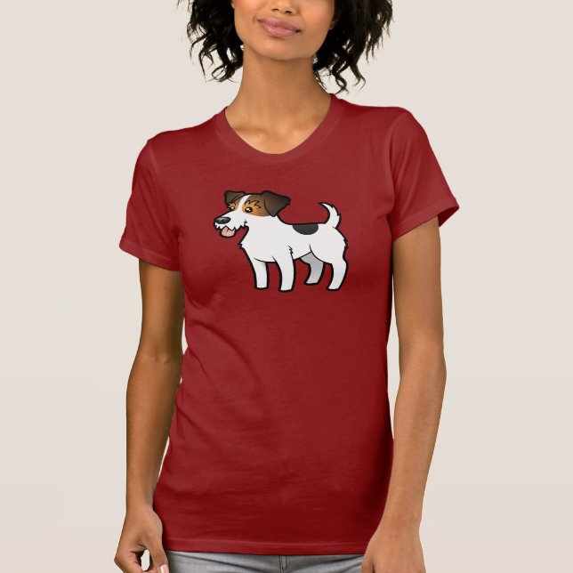 Camiseta Desenhos animados Jack Russell Terrier (Frente)