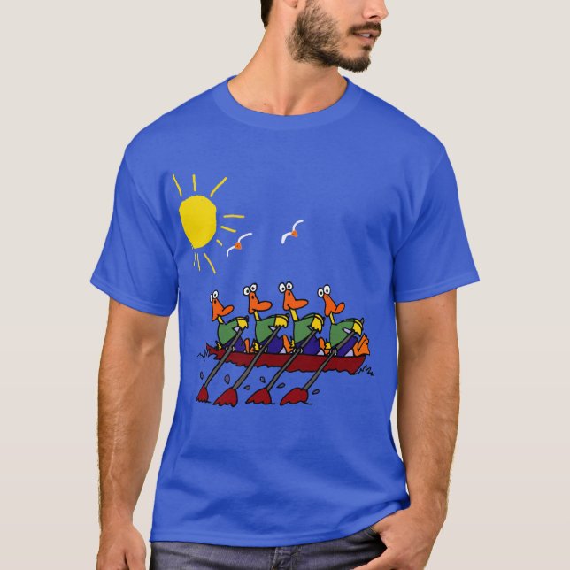 Camiseta Desenhos animados legal engraçados do barco dos (Frente)