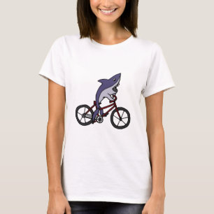 Camiseta Desenhos animados parvos da bicicleta da equitaç