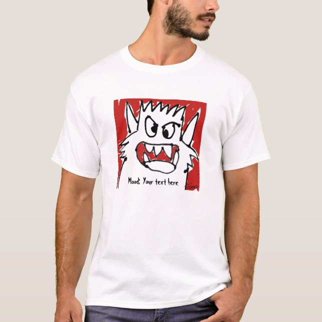 Camiseta Desenhos animados personalizados T do humor do (Frente)
