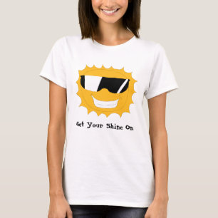 Camiseta Desenhos animados Sun com óculos de sol