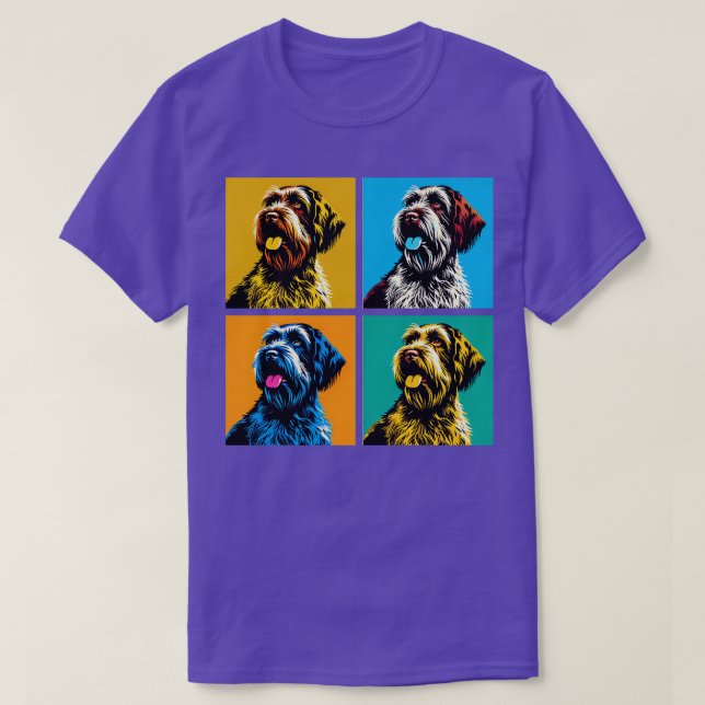 Camiseta Desenhos Cachorros de Arte Cachorros com Cabeças D (Frente do Design)