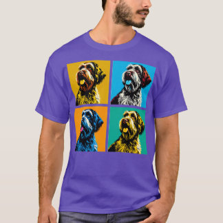 Camiseta Desenhos Cachorros de Arte Cachorros com Cabeças D