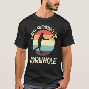 Camiseta Desenhos de Cornhole para Homens e Mulheres Jogado