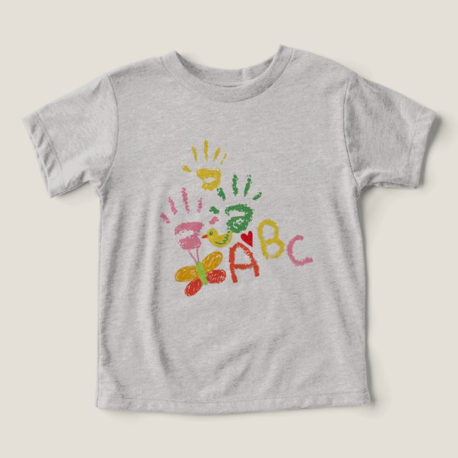Camiseta Desenhos de Crianças (Design frontal)