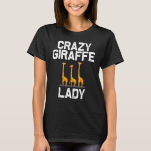 Camiseta Desenhos de Girafa Para Mulheres Mãe Safari Animai