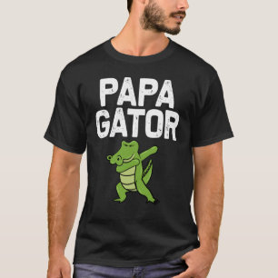 Camiseta Desenhos de Jacaré para o Papai Homens Réptil Jaca