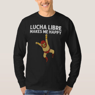 Camiseta Desenhos de Luta Livre para Homens e Mulheres Másc