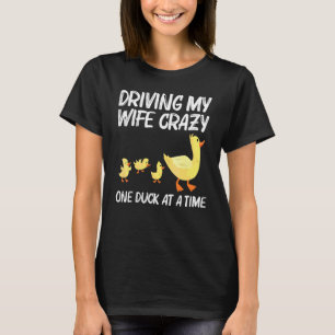 Camiseta Desenhos de Pato Para Mulheres Mãe Fazenda Patinho