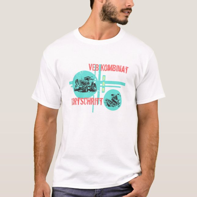 Camiseta Desenhos de publicidade progresso DDR (Frente)